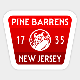 Pine Barrens New Jersey - Devil Sticker